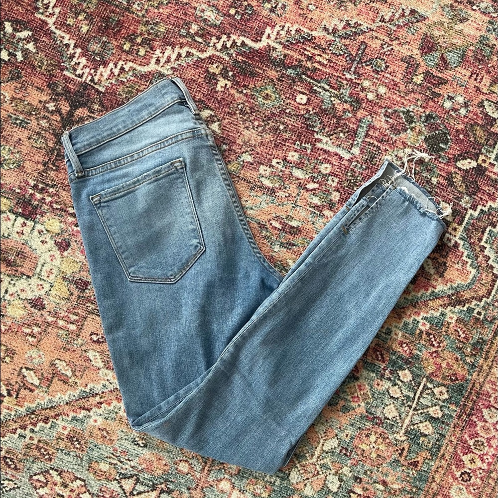 Frame Denim Le Skinny De Jeanne Ankle Detail Jeans